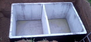 Zbiorniki betonowe dwukomorowe
